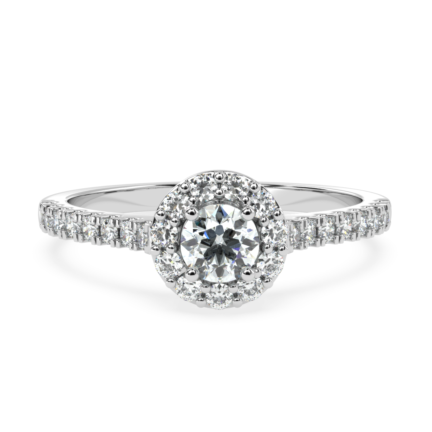 1.16 Carat H Color VS1 Clarity Diamond Studded Natural Diamond Ring.